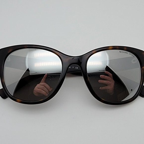 Michael Kors MK2038 Spring Blossoms 32076G Tortoise Frame Silver Lens Sunglasses - Picture 11 of 14